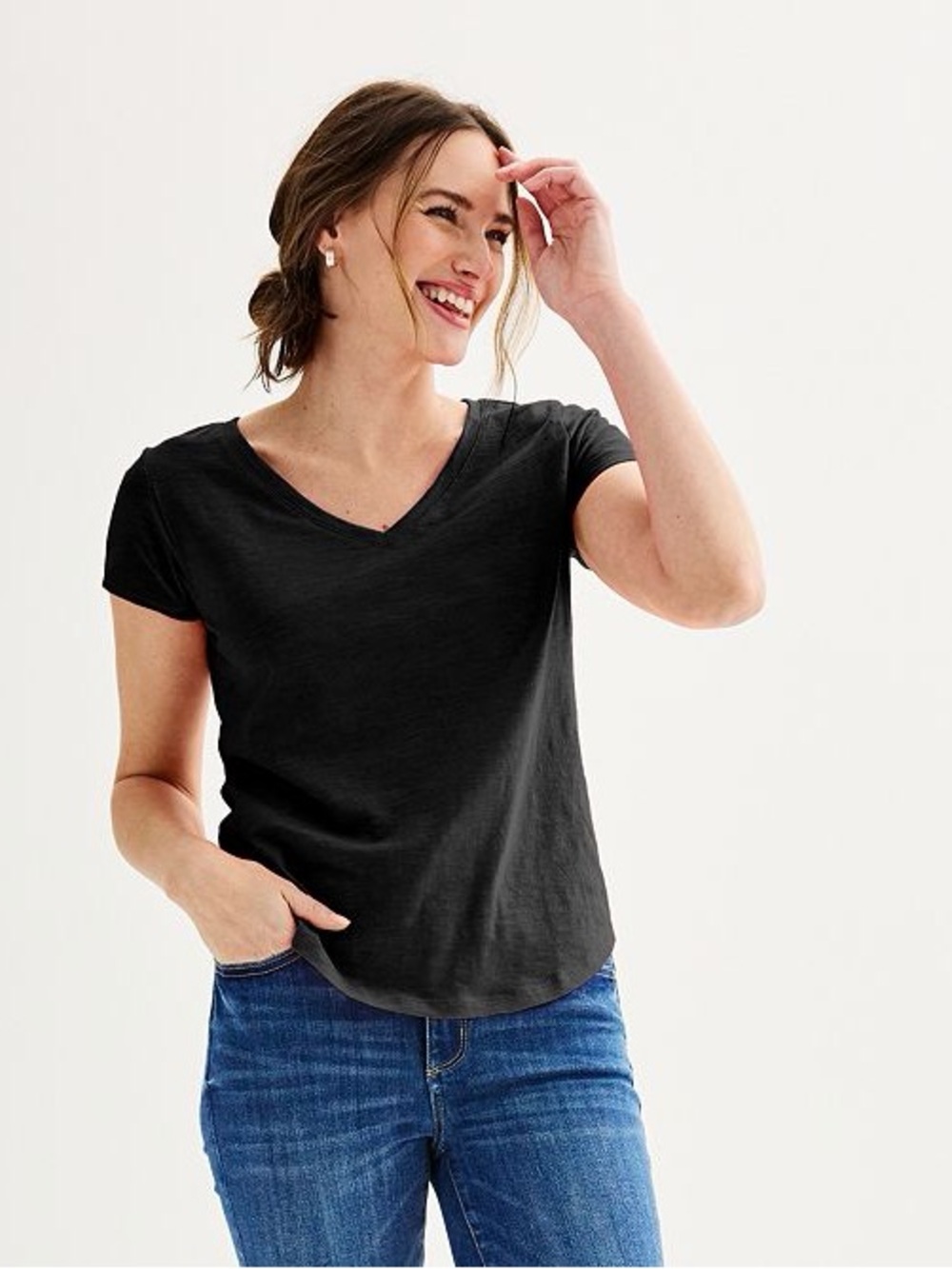 Sonoma Goods For Life® Everyday Short Sleeve V-Neck Tee